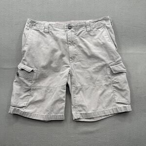 Polo Ralph Lauren Shorts Mens 36 Beige Classic Fit Cargo 100% Cotton Flat Front